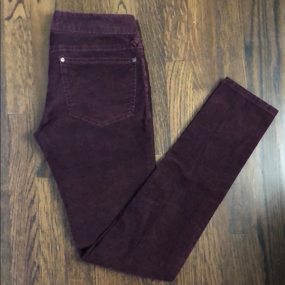 Free People Bordeaux Corduroy Pants